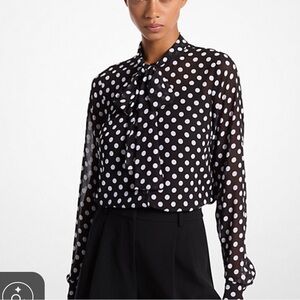Michael bow blouse